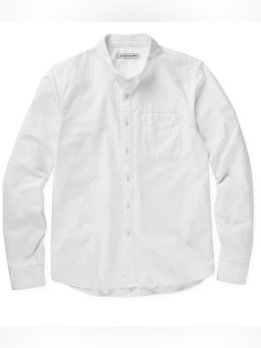 Outerknown Organic Cotton Shirt White Button Down Men's M Oxford - Picture 2 of 9